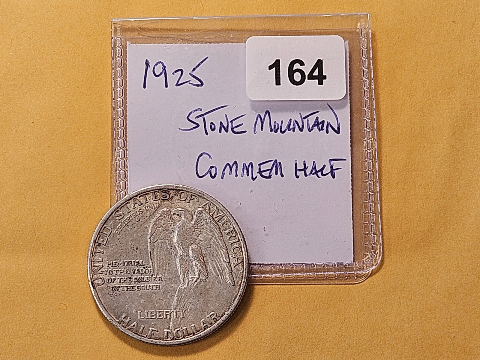 Nice Uncirculated 1925 Stone Mountain Commemorative Silver Half Dollar - 3