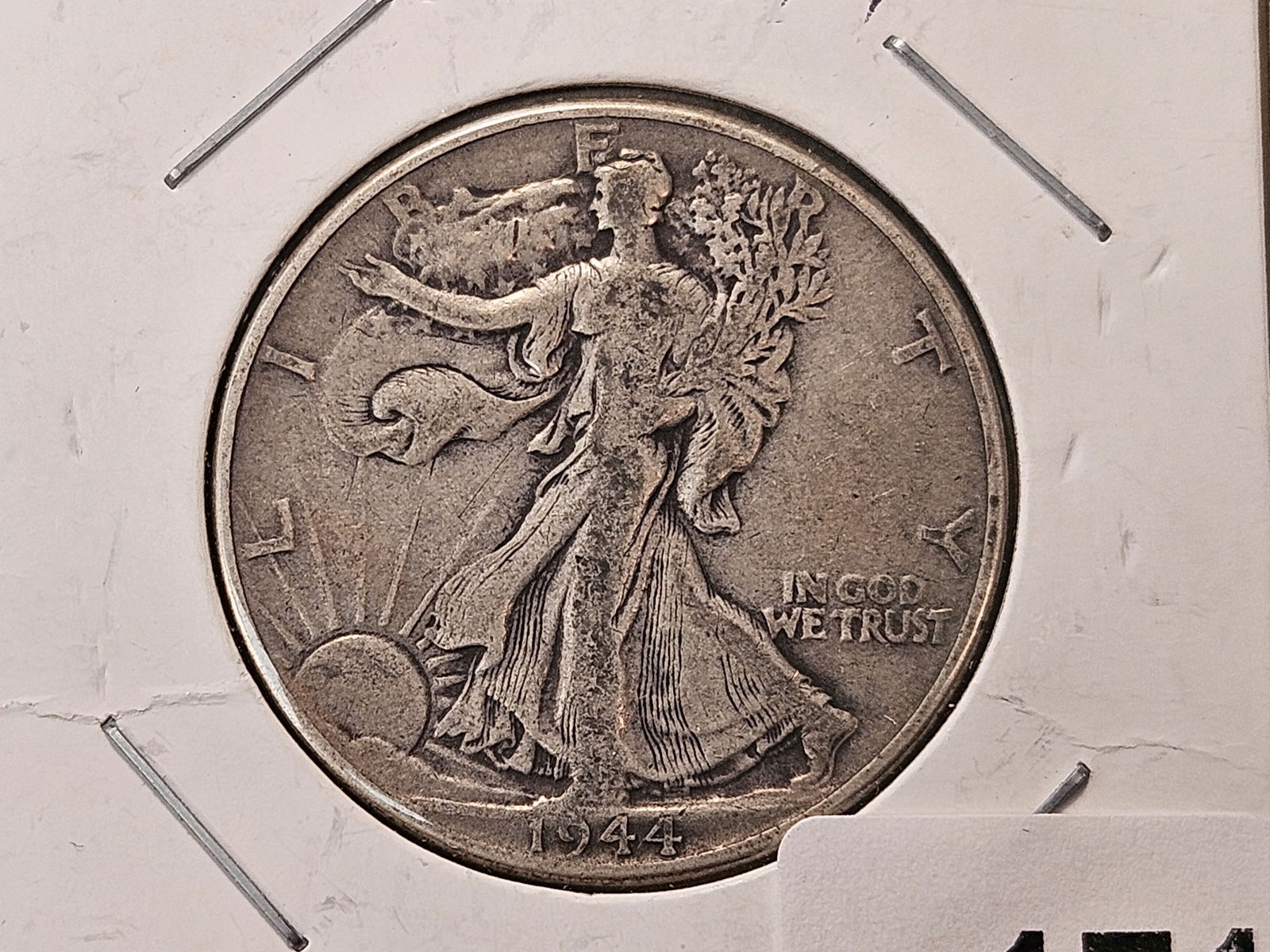 Two Circulated Walking Liberty Silver Half Dollars - 2