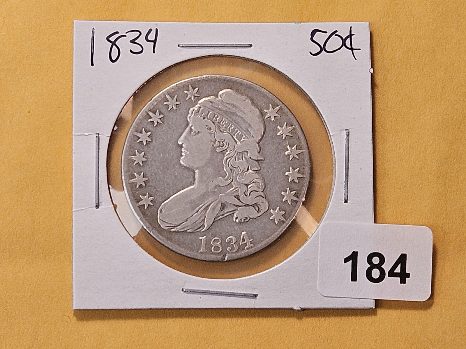 1834 Capped Bust Silver Half Dollar - 2
