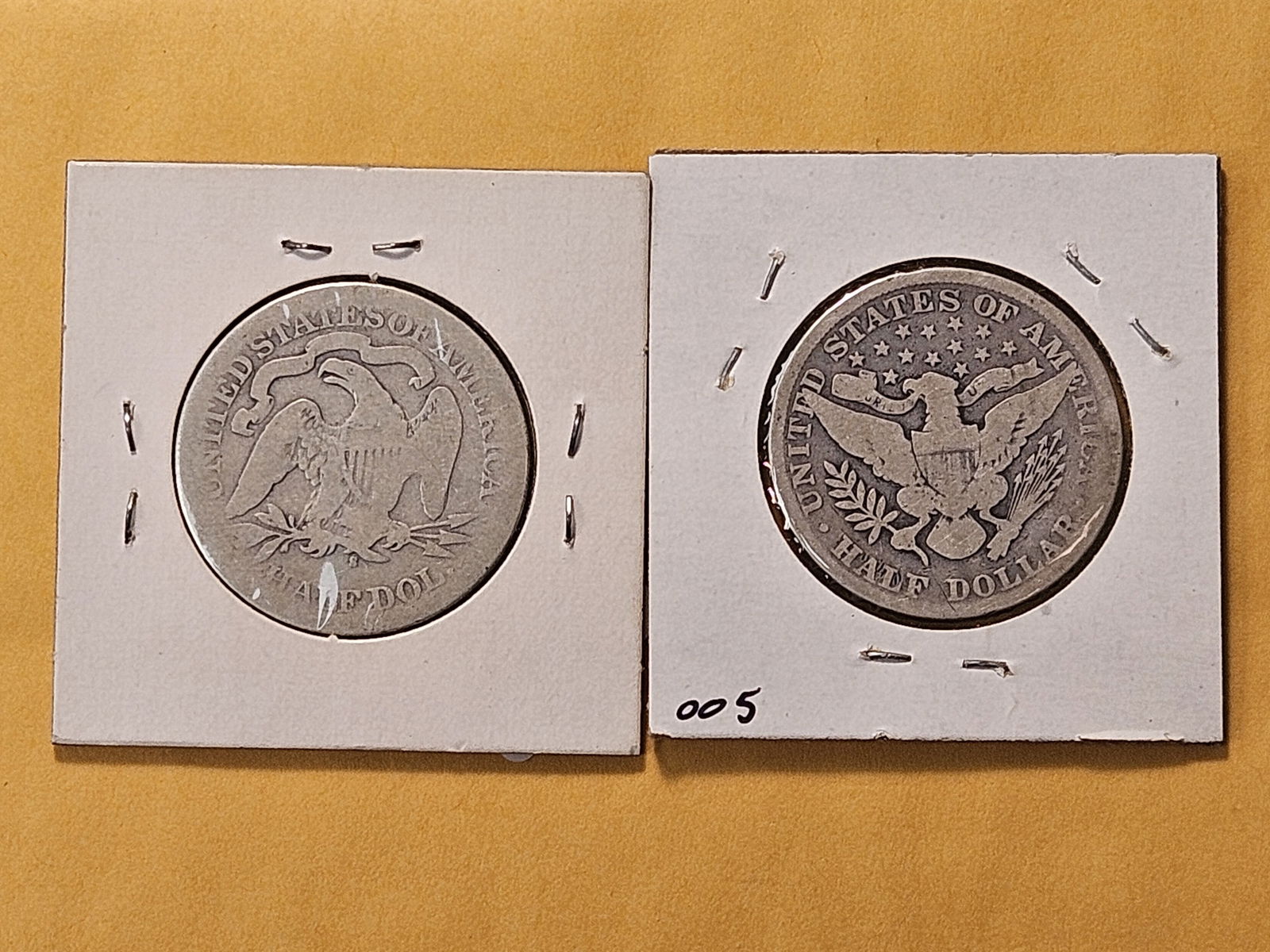 Two Circulated US Silver Half Dollars - 4