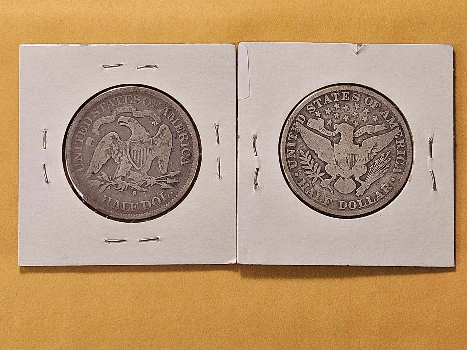 Two Circulated US Silver Half Dollars - 4