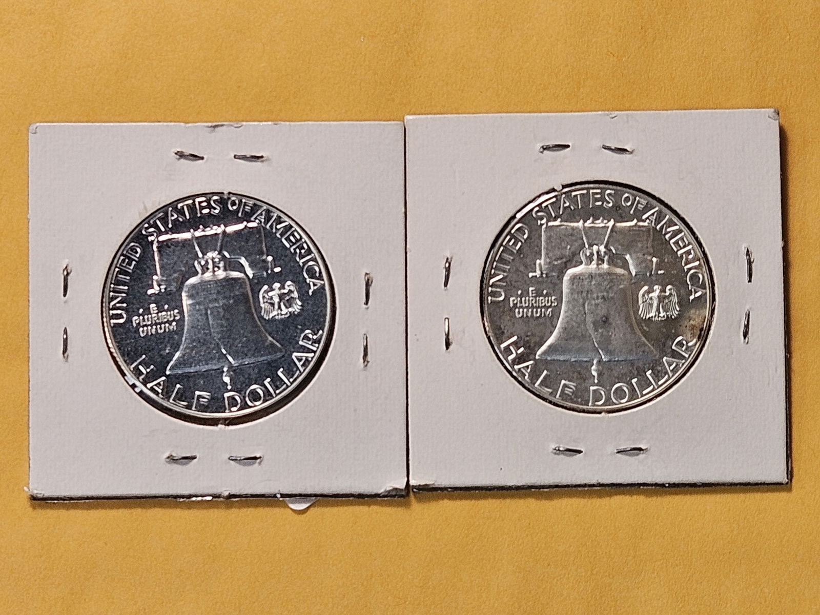 Two GEM Proof Franklin Silver Half Dollars - 4