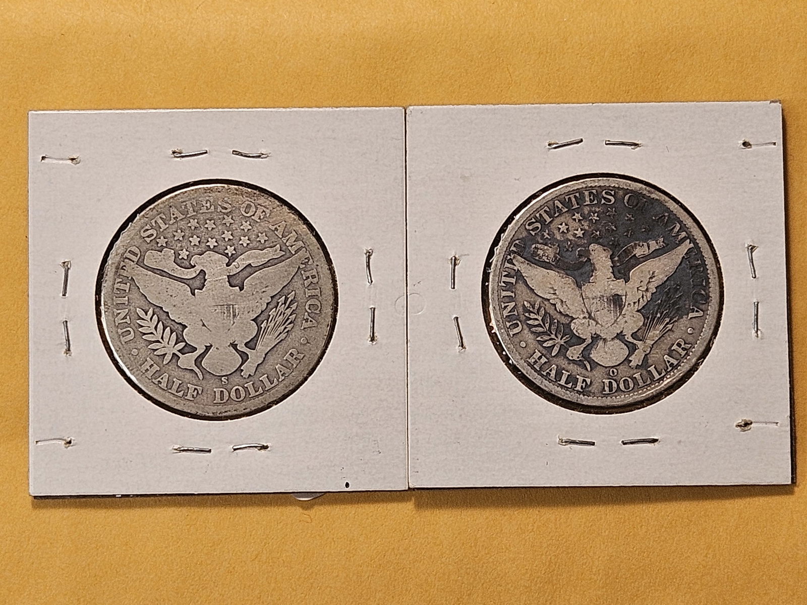 Two Circulated Barber Silver Half Dollars - 4