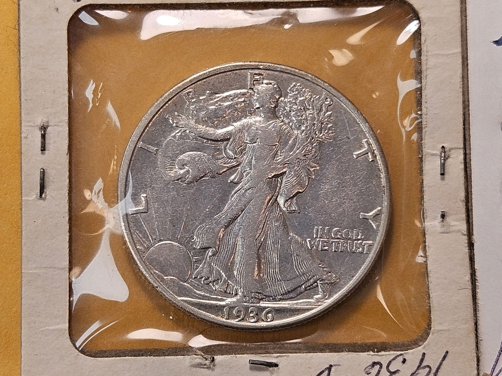 Three Circulated Walking Liberty Silver Half Dollars - 2