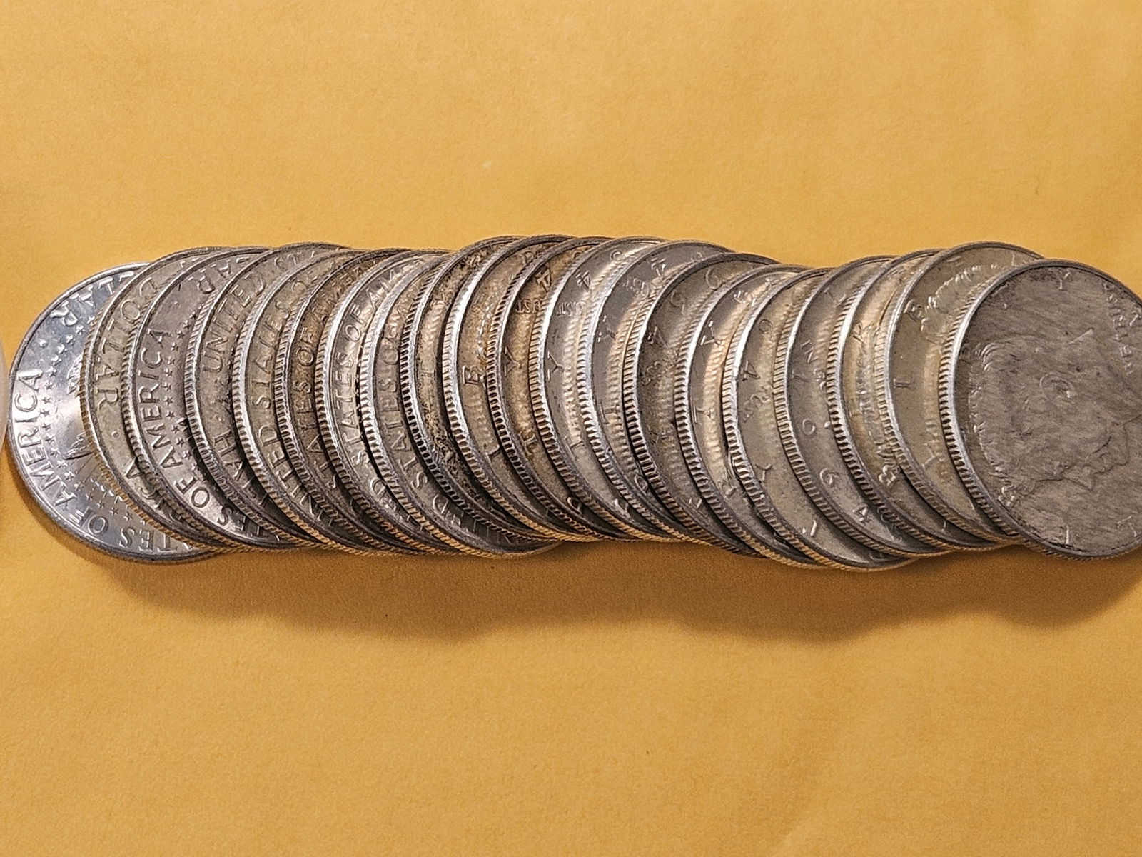 Roll of Twenty 1964 Kennedy Silver Half Dollars - 3