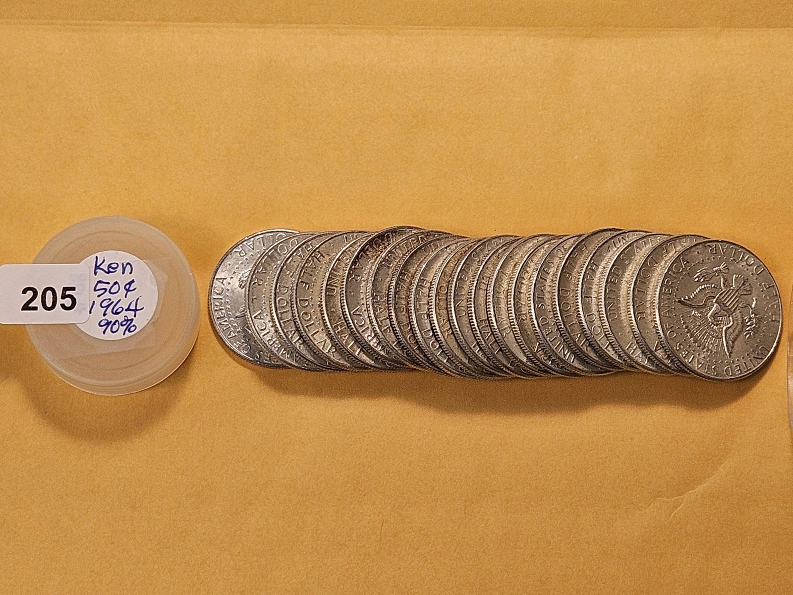 Roll of Twenty 1964 Kennedy Silver Half Dollars - 2