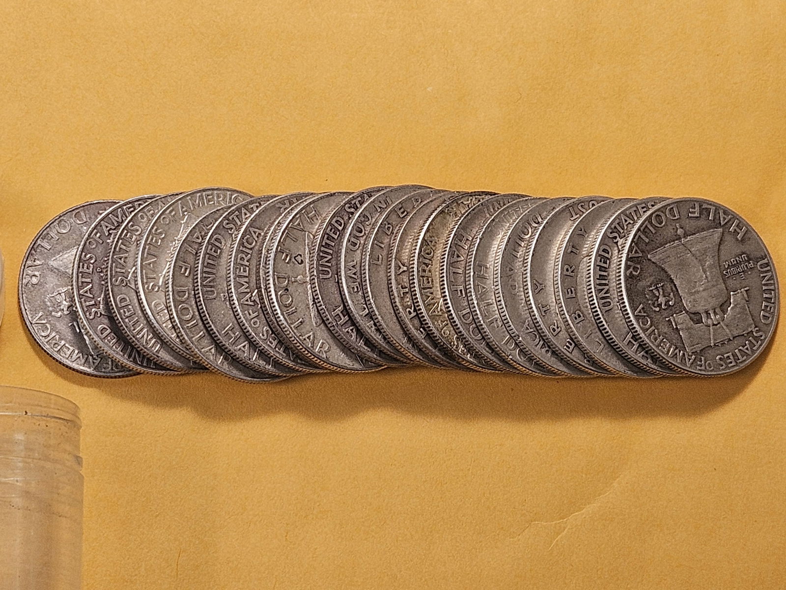 Roll of Twenty Circulated Franklin Silver Half Dollars - 3