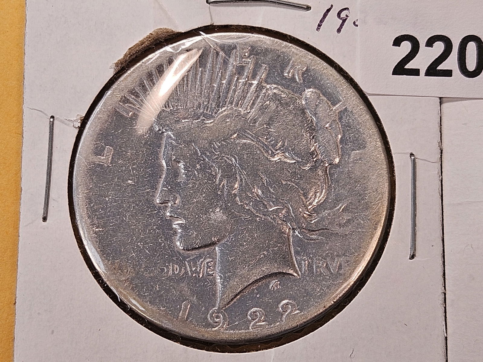 1921 Morgan and 1922-S Peace Silver Dollars - 2