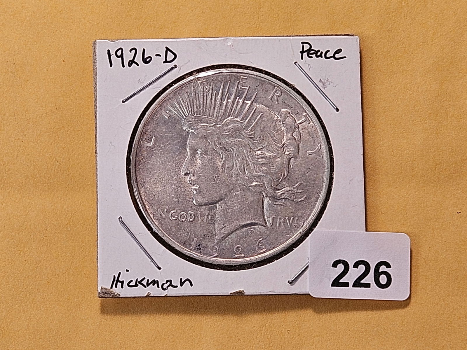 Better Grade 1926-D Peace Silver Dollar - 2
