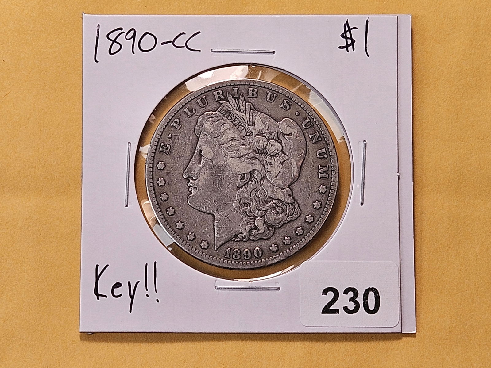 KEY DATE! 1890-CC Morgan Silver Dollar - 2