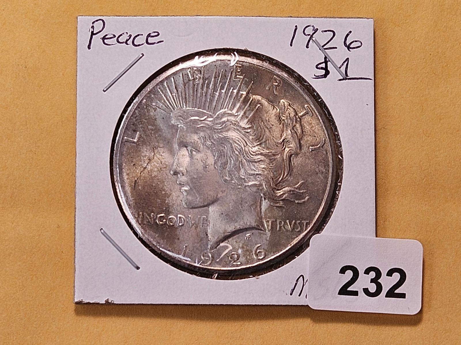 Better Grade 1926 Peace Silver Dollar - 2