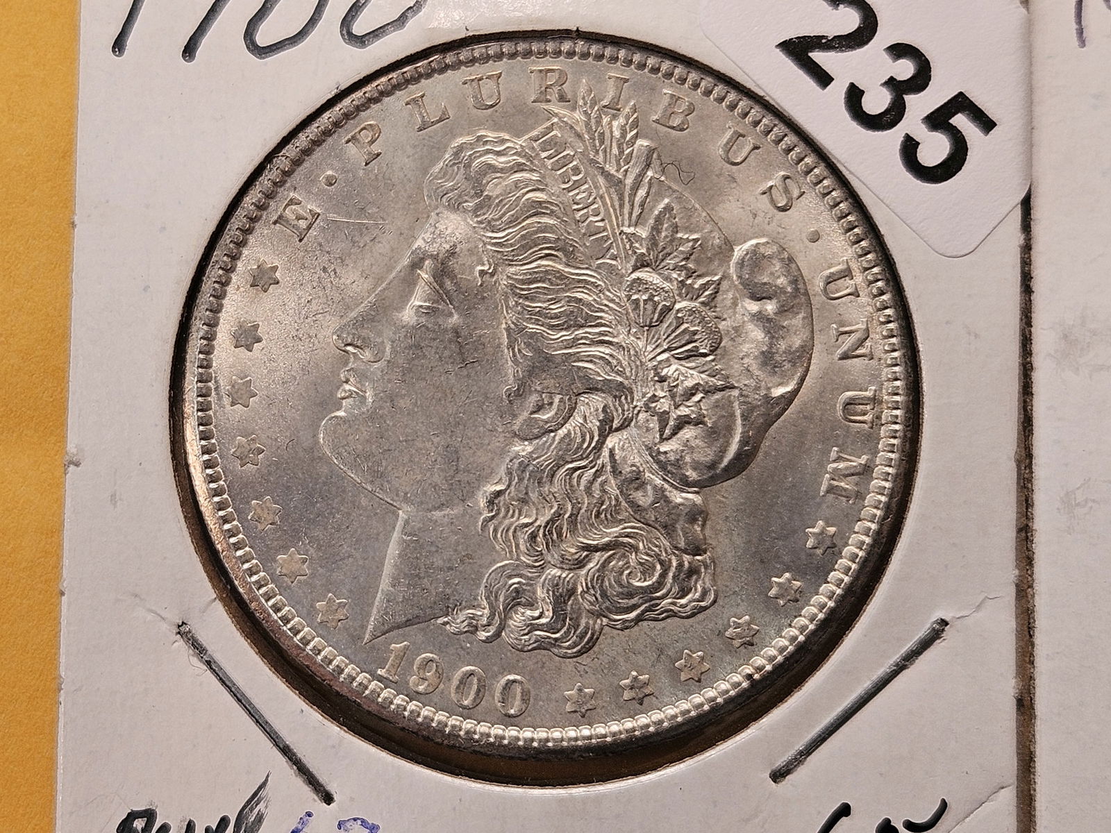 Two Brilliant About Uncirculated Morgan Silver Dollars - 2