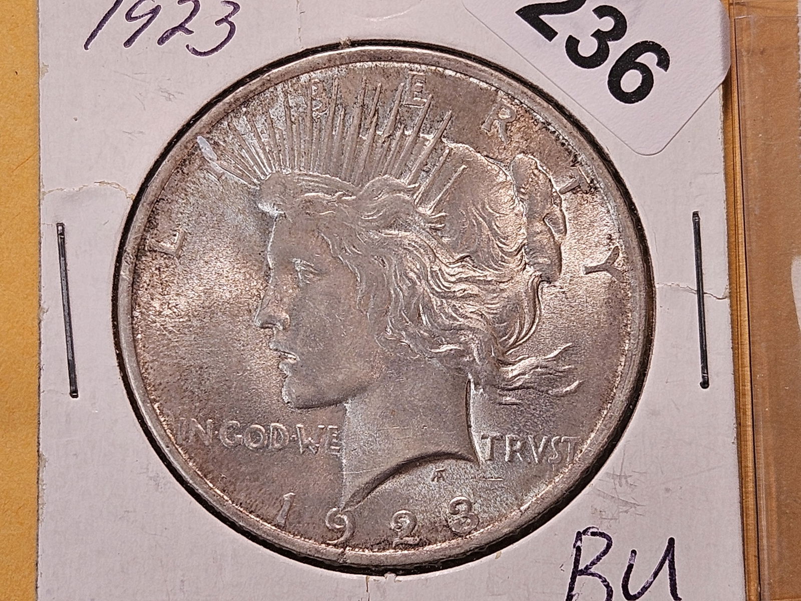 Two Brilliant About Uncirculated Peace Silver Dollars - 2