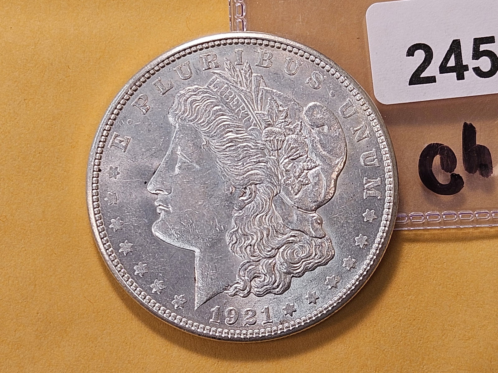 1921-S Morgan Silver Dollar: Choice Brilliant Uncirculated 
