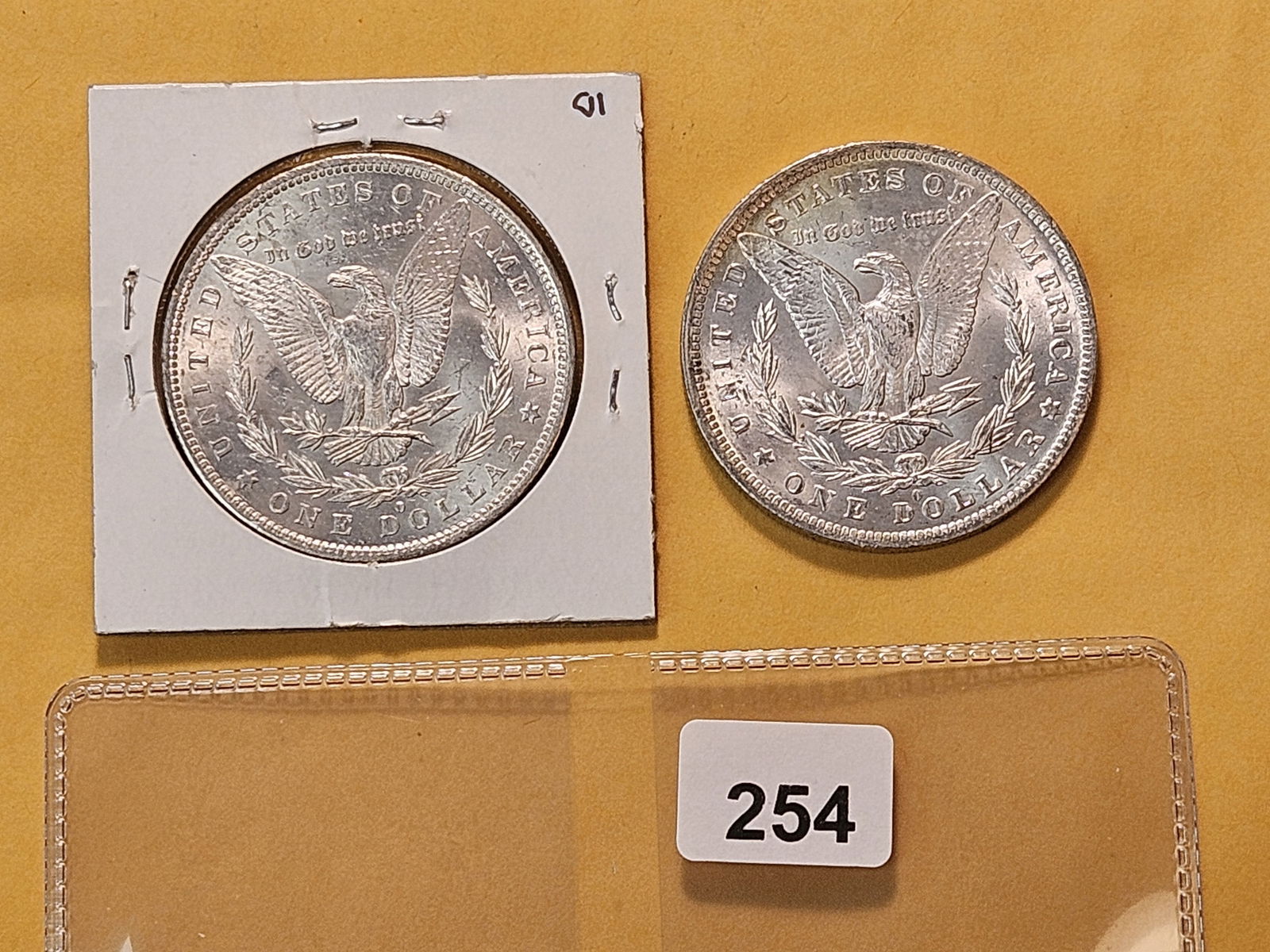 Two Brilliant About Uncirculated plus Morgan Silver Dollars - 4