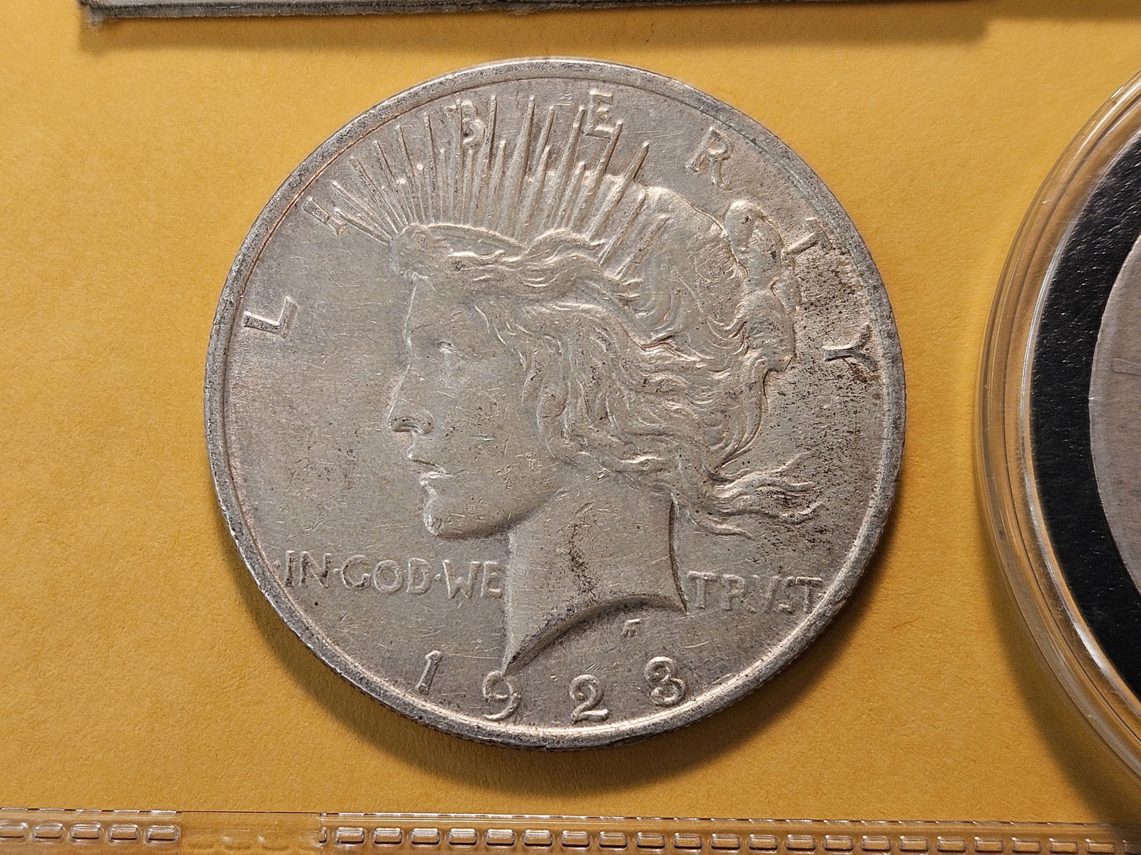 Four Circulated Peace Silver Dollars - 4