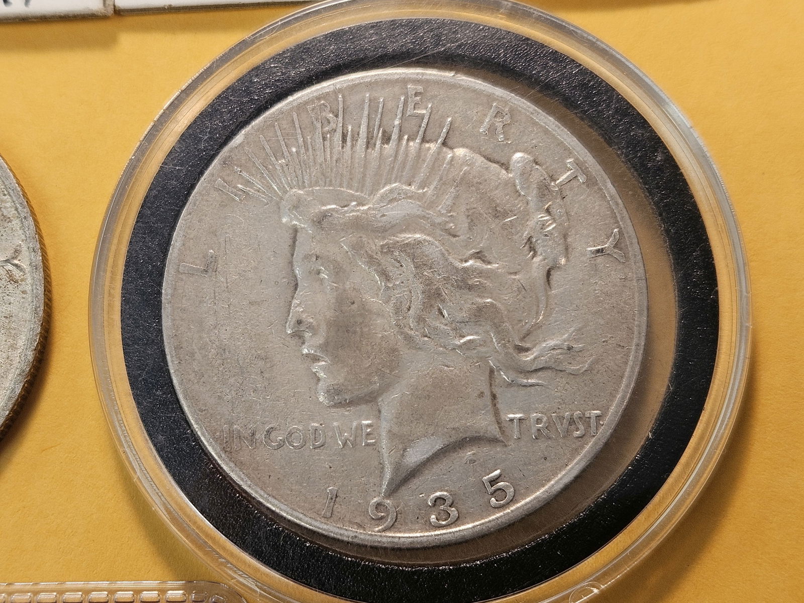 Four Circulated Peace Silver Dollars - 5