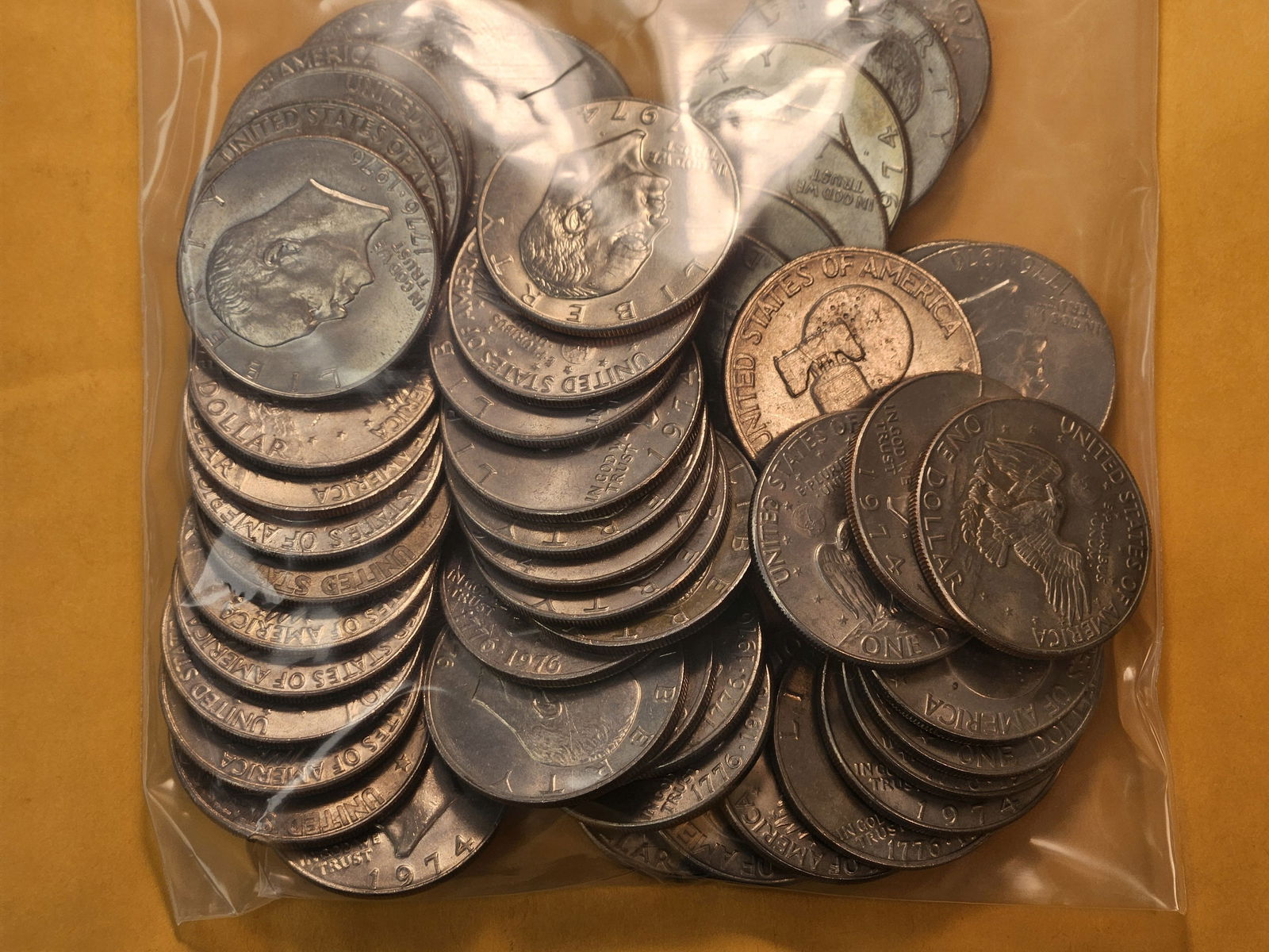 Fifty Clad Eisenhower Dollars - 2