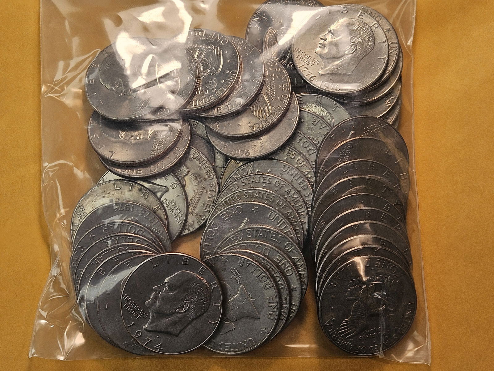 Fifty Clad Eisenhower Dollars - 3