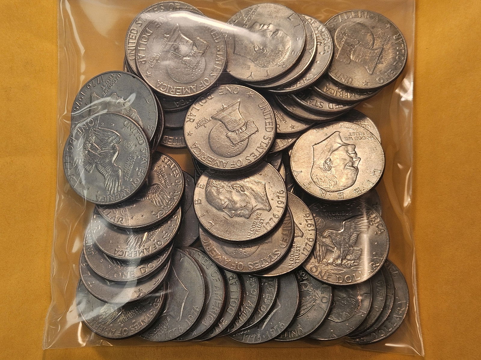 Fifty Clad Eisenhower Dollars - 2