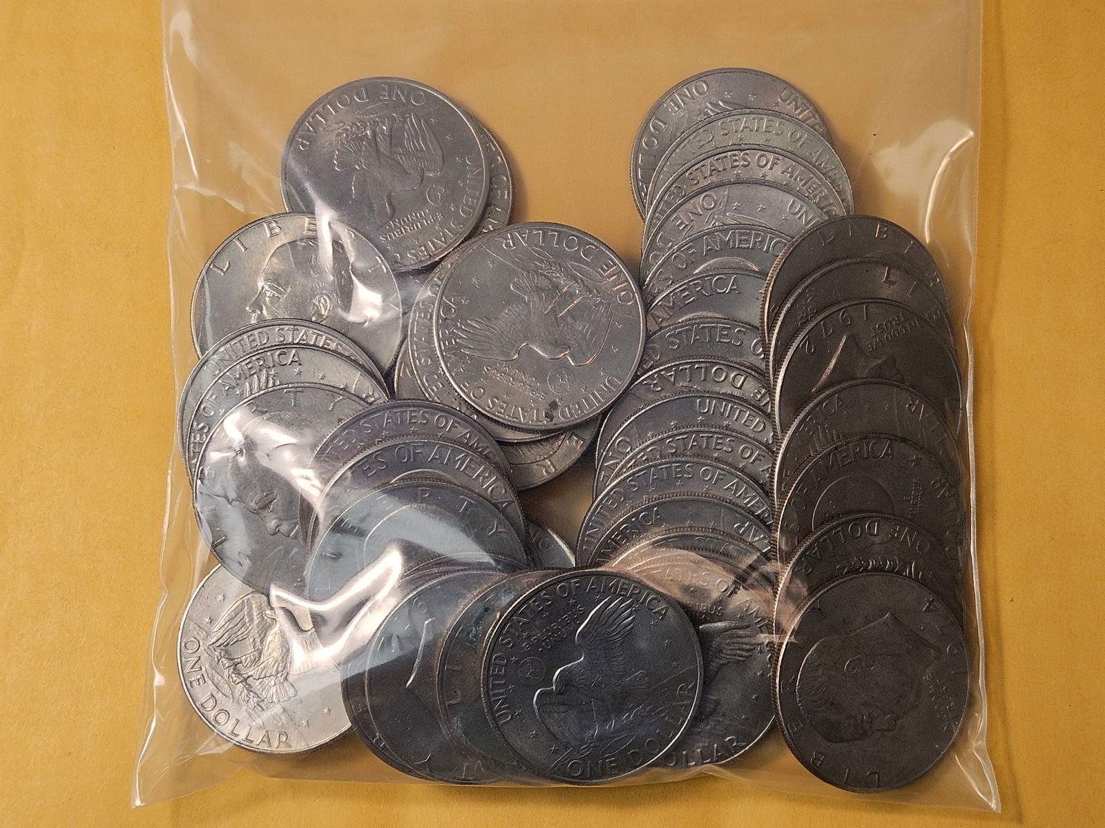 Fifty Clad Eisenhower Dollars - 3