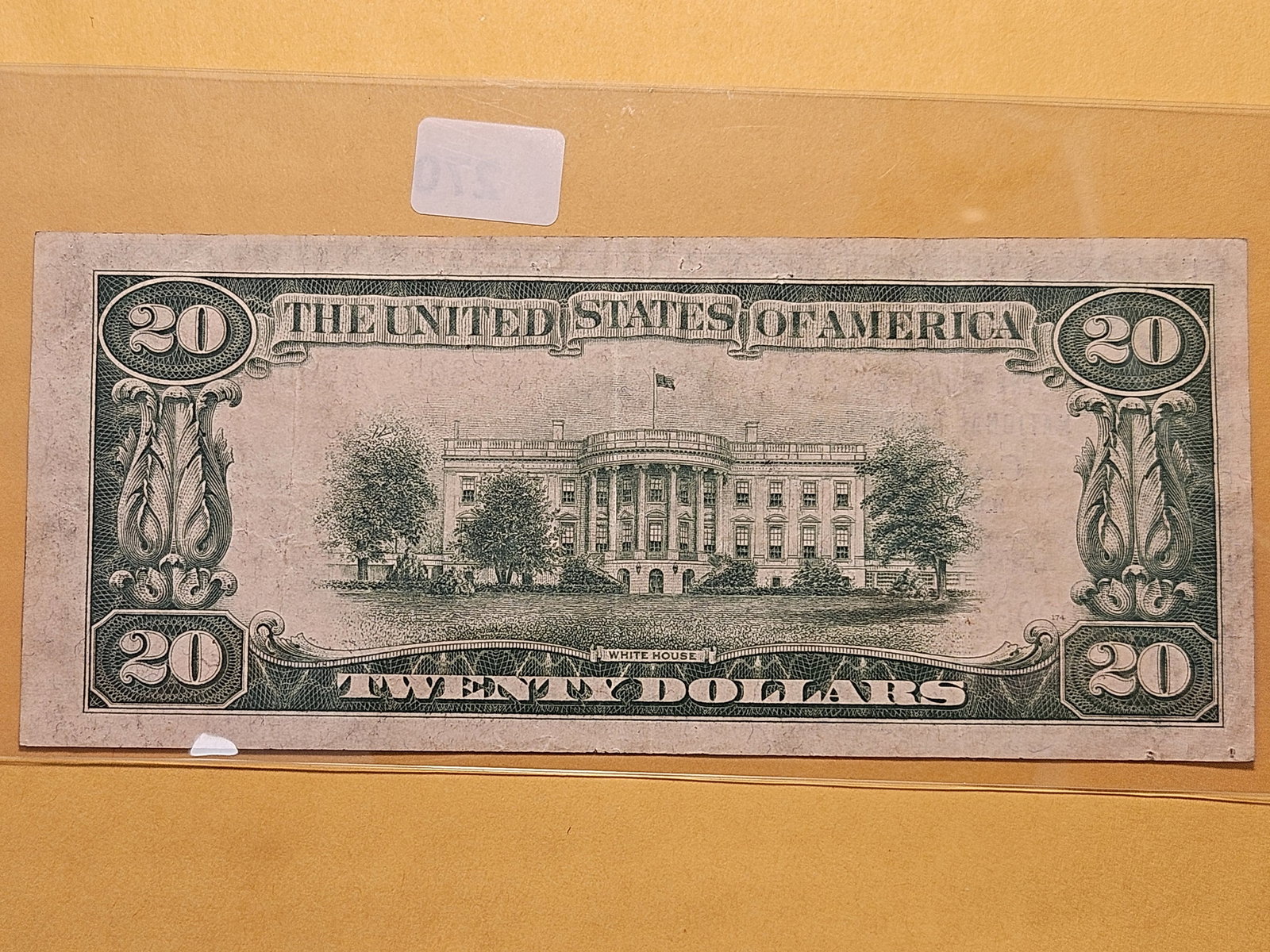 LOW SERIAL NUMBER! Series 1928 Twenty Dollar National Currency in Very Fine plus - 3