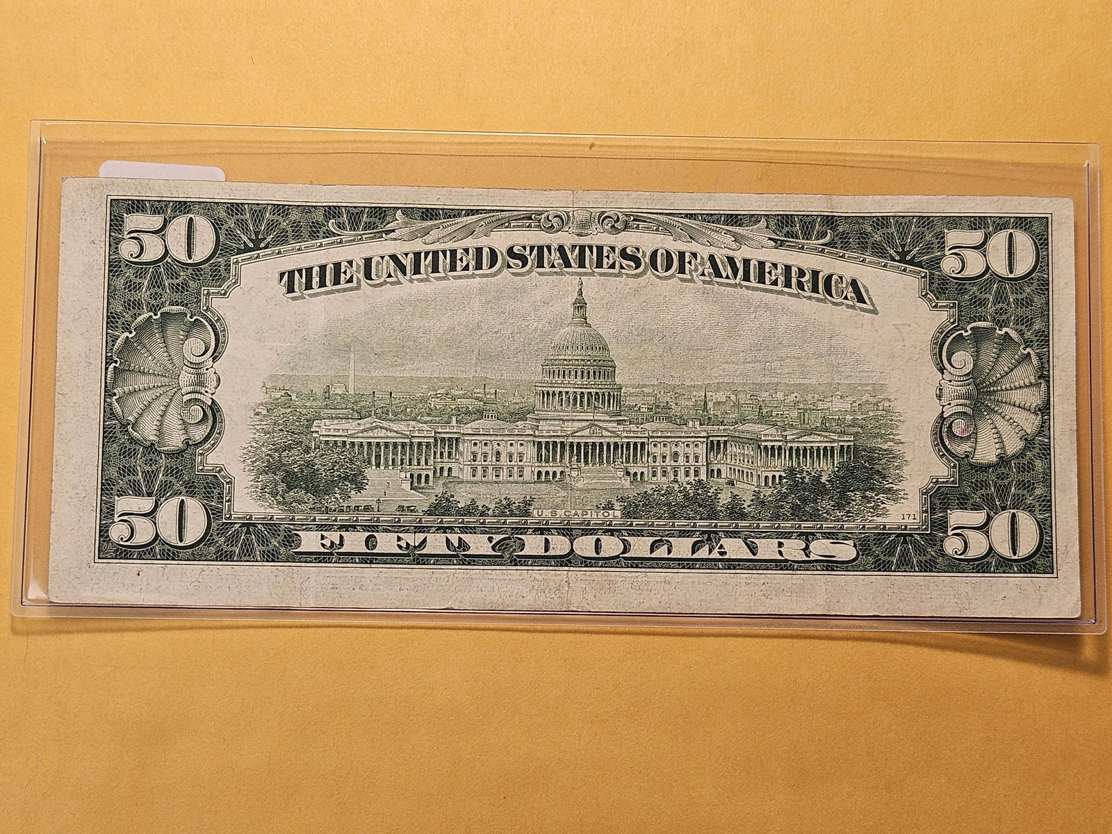 About Uncirculated Series 1950-B Fifty Dollar Federal Reserve STAR Note - 3
