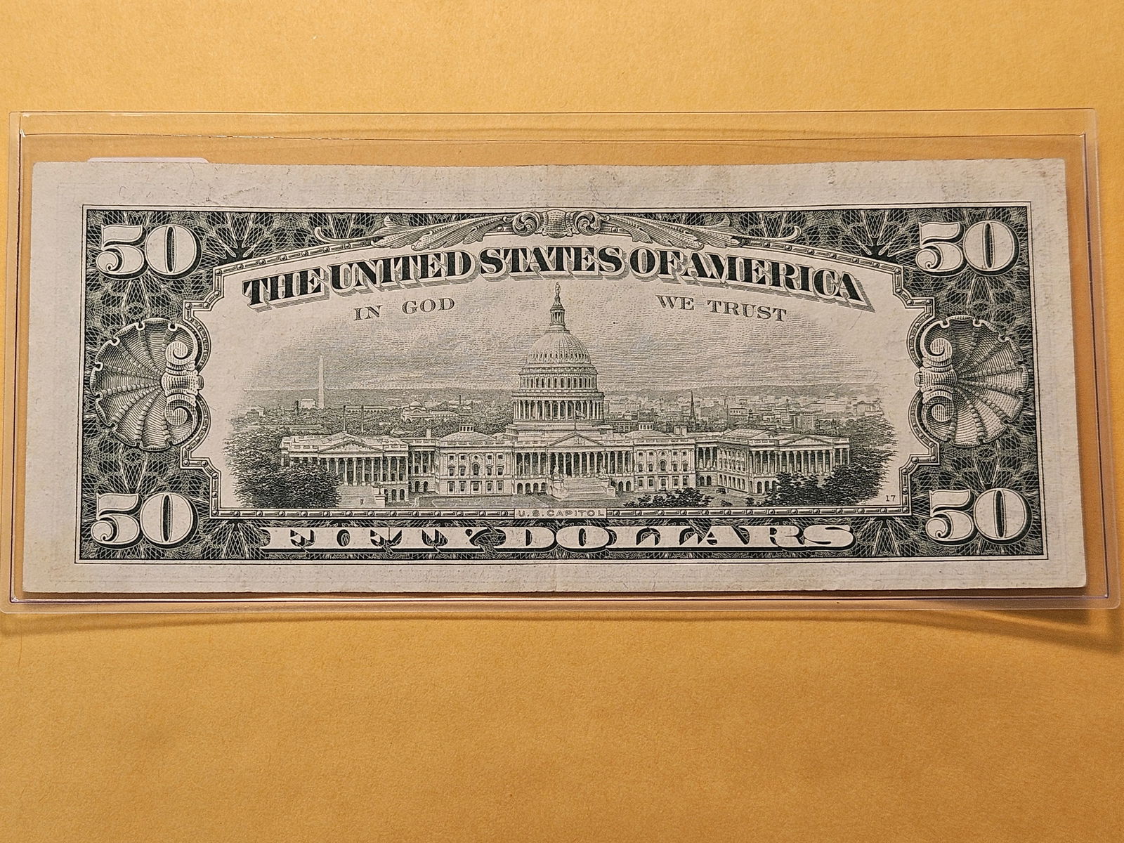 About Uncirculated Series 1969-C Fifty Dollar Federal Reserve STAR Note - 3