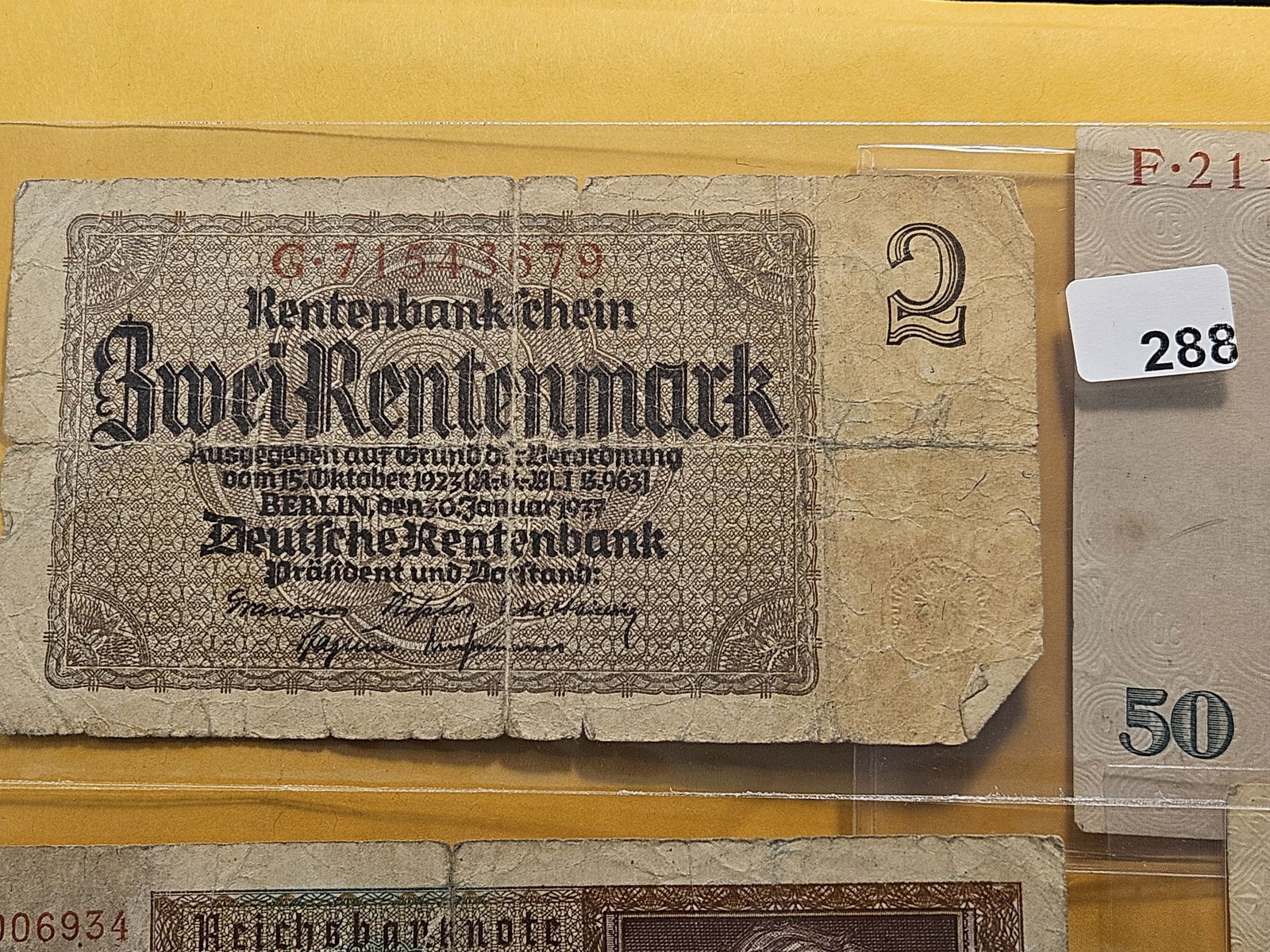Six Circulated German Banknotes - 2