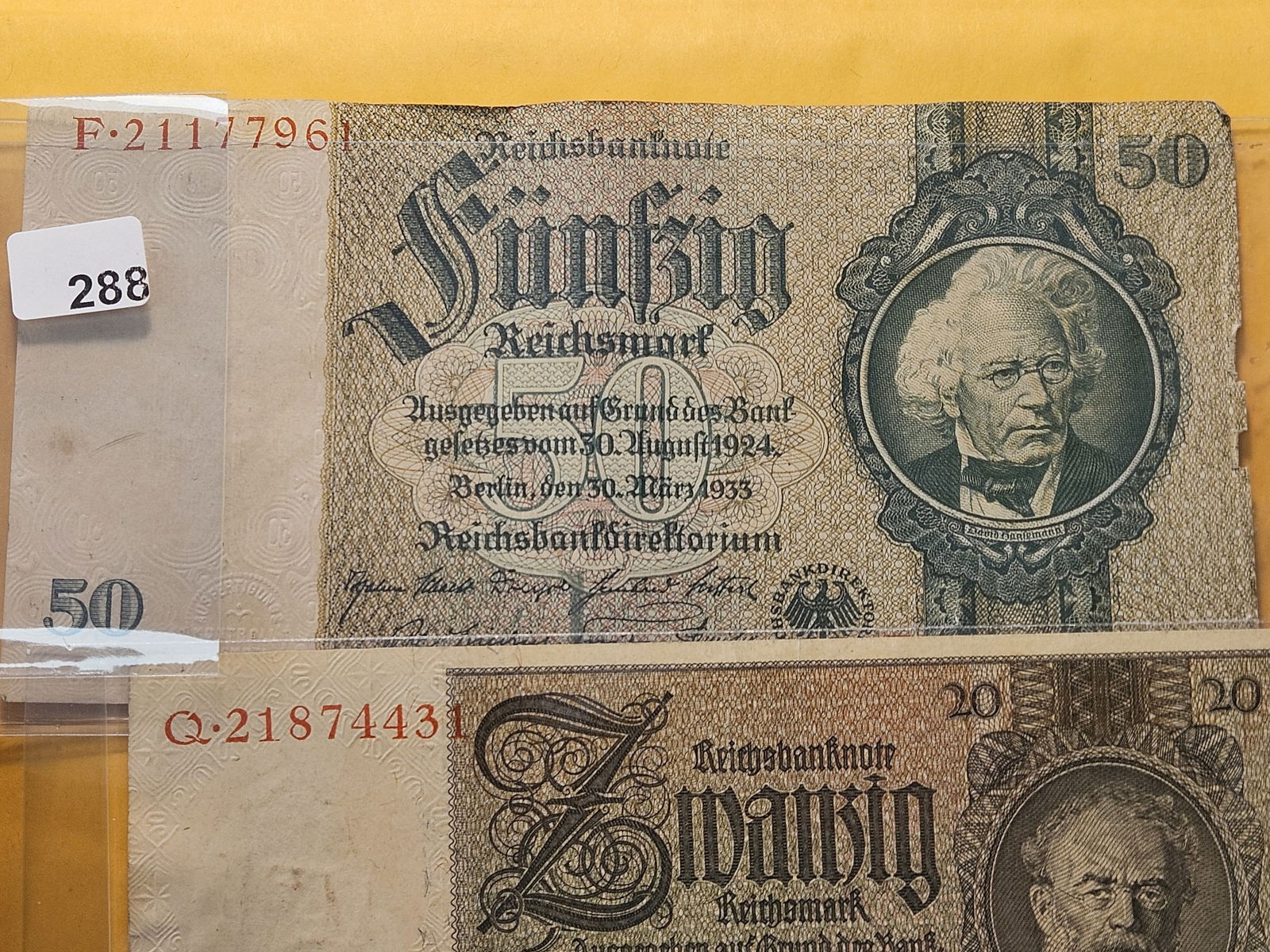 Six Circulated German Banknotes - 5