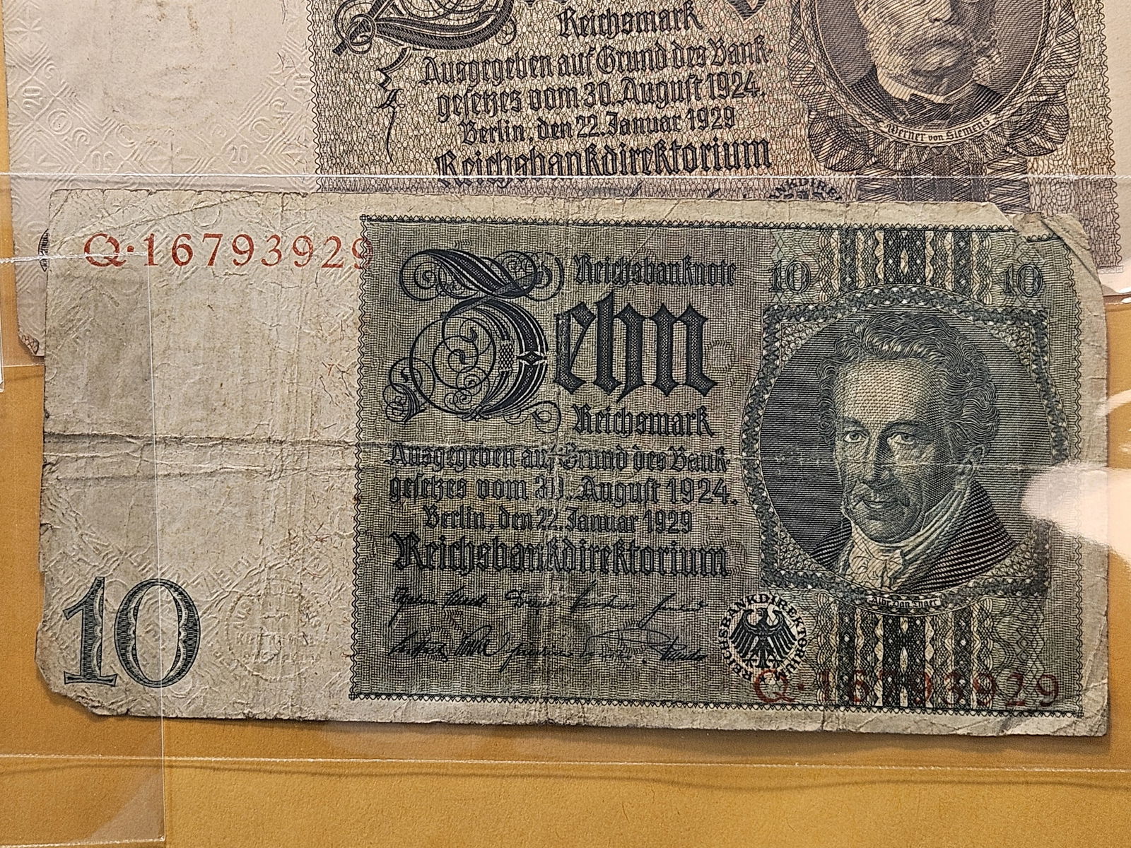 Six Circulated German Banknotes - 7