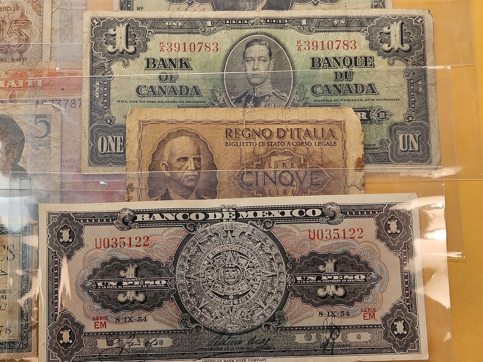 Eleven Cool Mixed Foreign Notes - 5