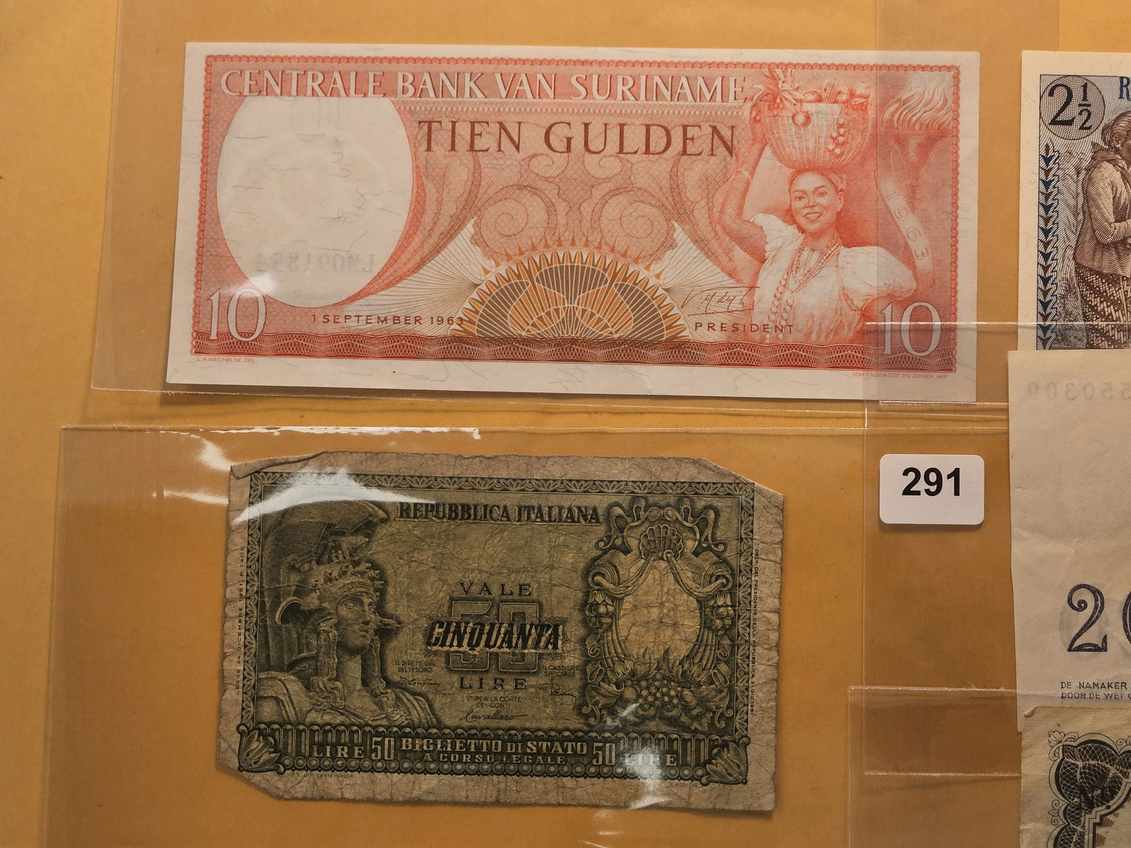 Five Mixed Foreign Notes - 2