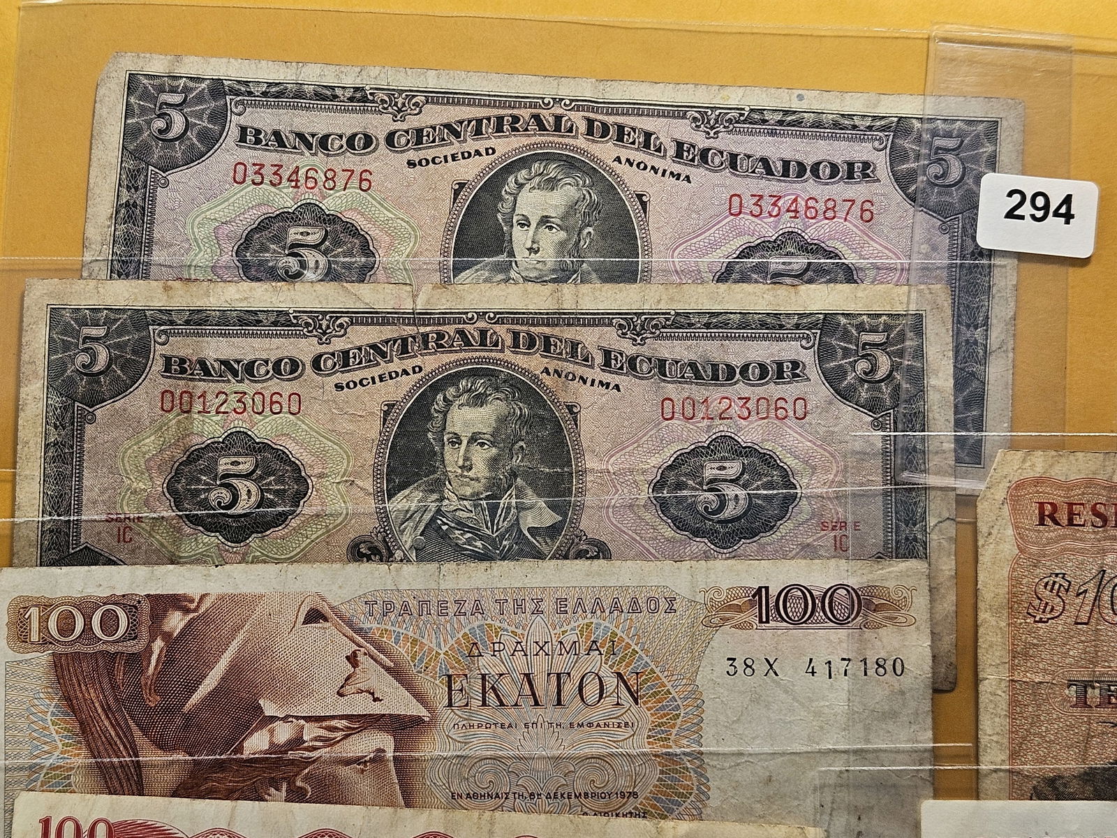 Nine Fun Foreign Notes - 2