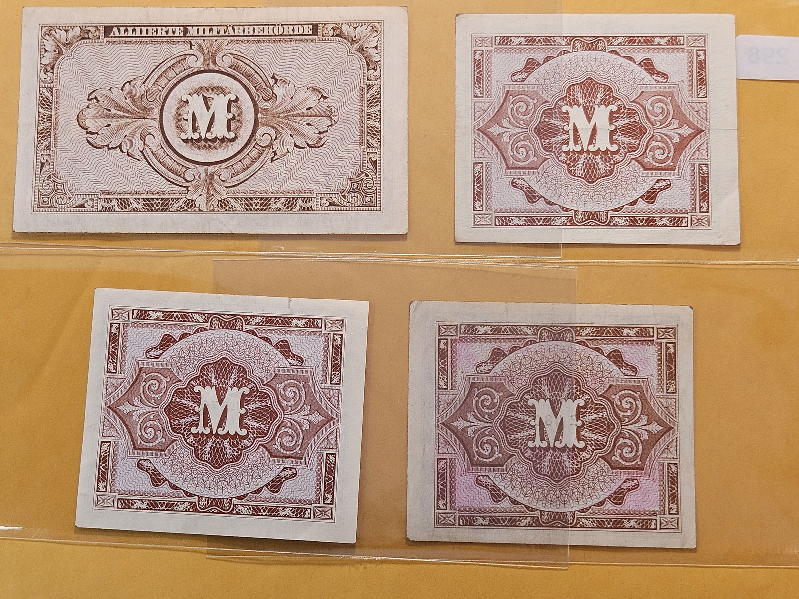 Four 1944 Allied Currency Notes from Germany - 6