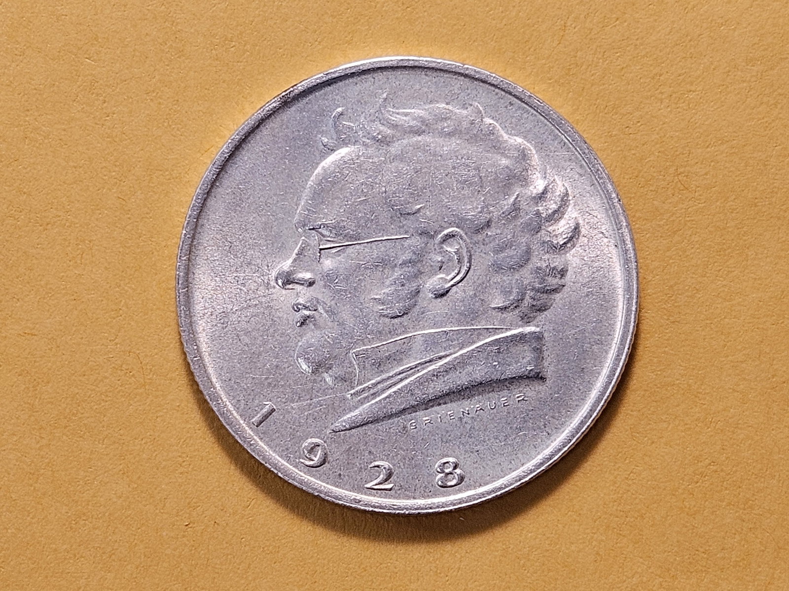 1928 Austrian Silver Two Shillings: One Year Type! 