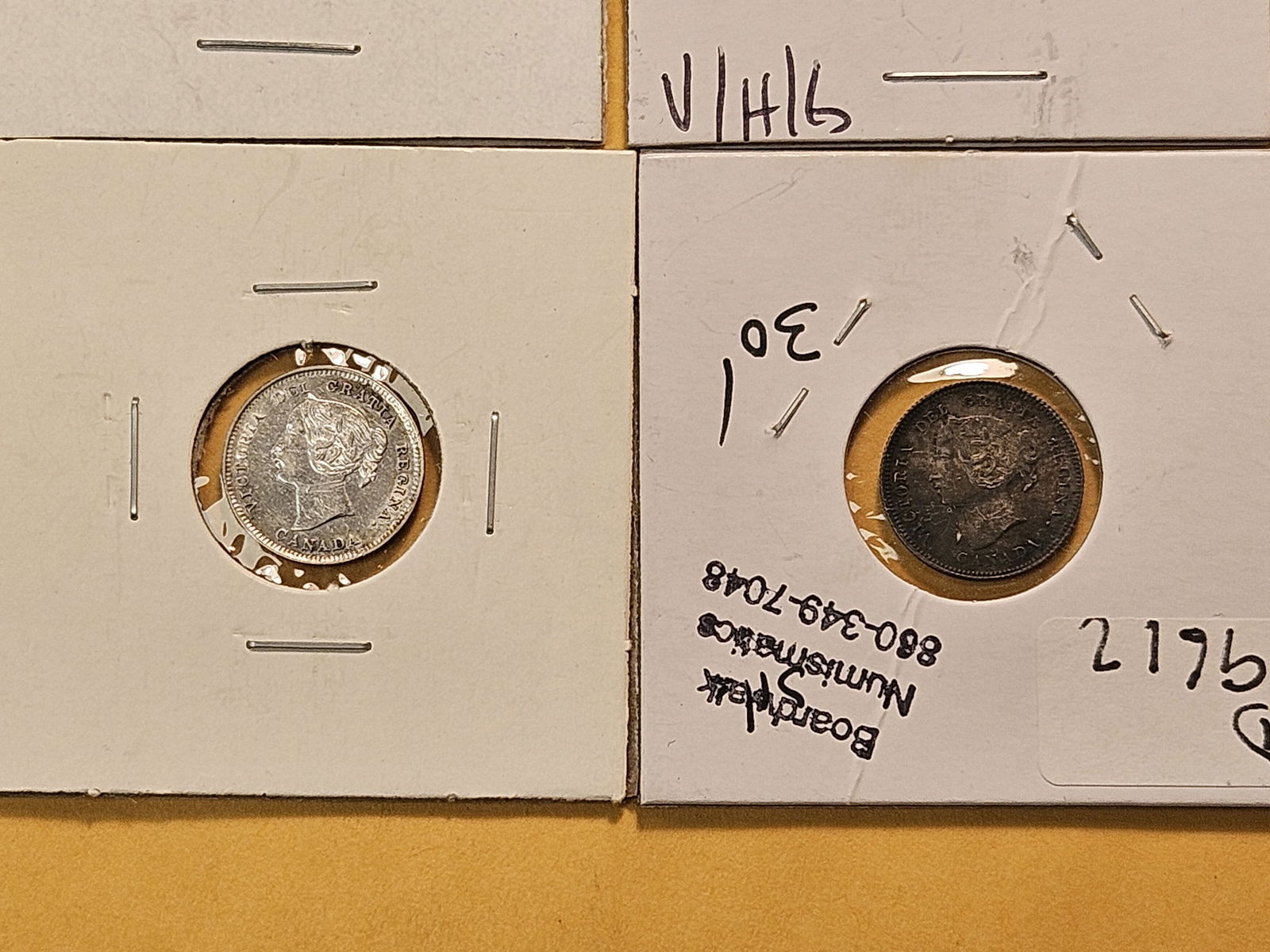 Six Earlier Canadian Silver Dimes - 4