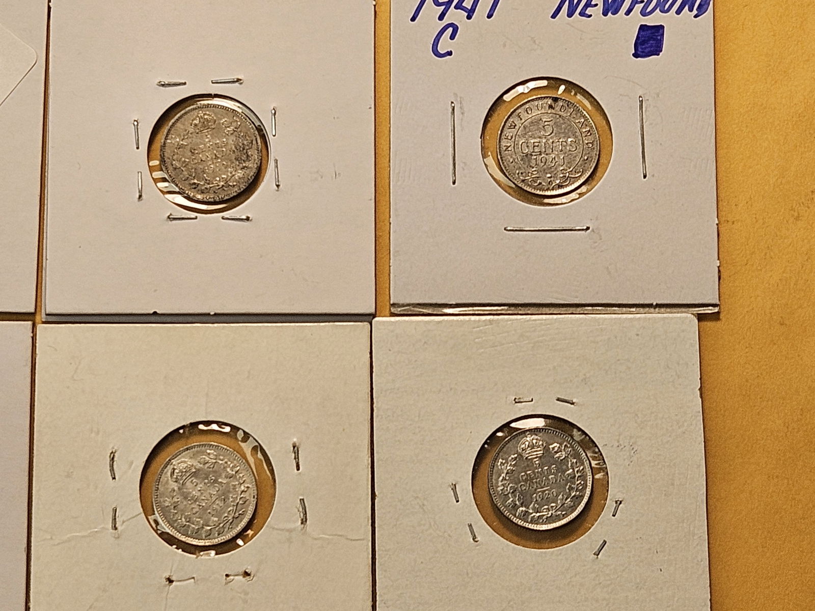 Eleven Mixed Silver Five Cents - 3
