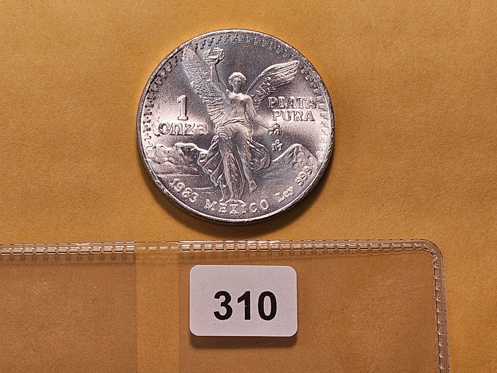 GEM Brilliant Uncirculated 1983 Mexico Silver Onza - 2