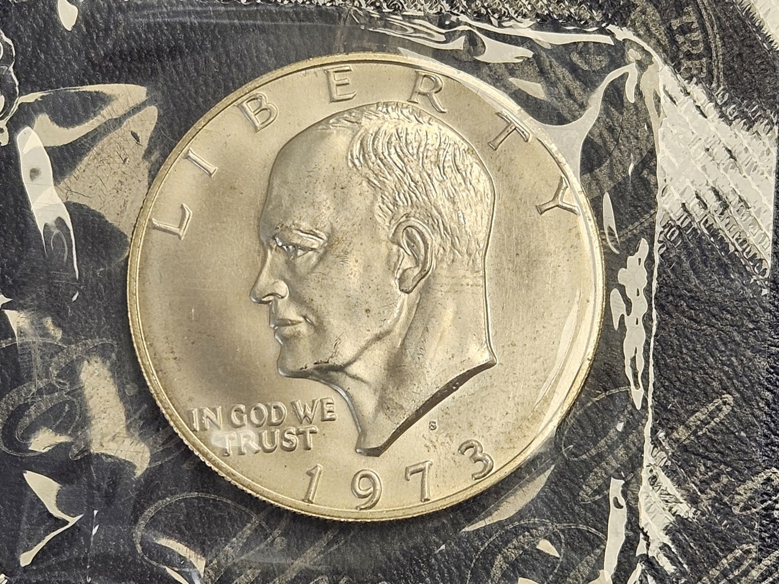 Ten Uncirculated Blue Pack Eisenhower Silver Dollars - 3