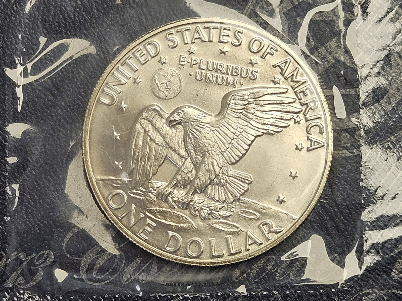 Ten Uncirculated Blue Pack Eisenhower Silver Dollars - 4