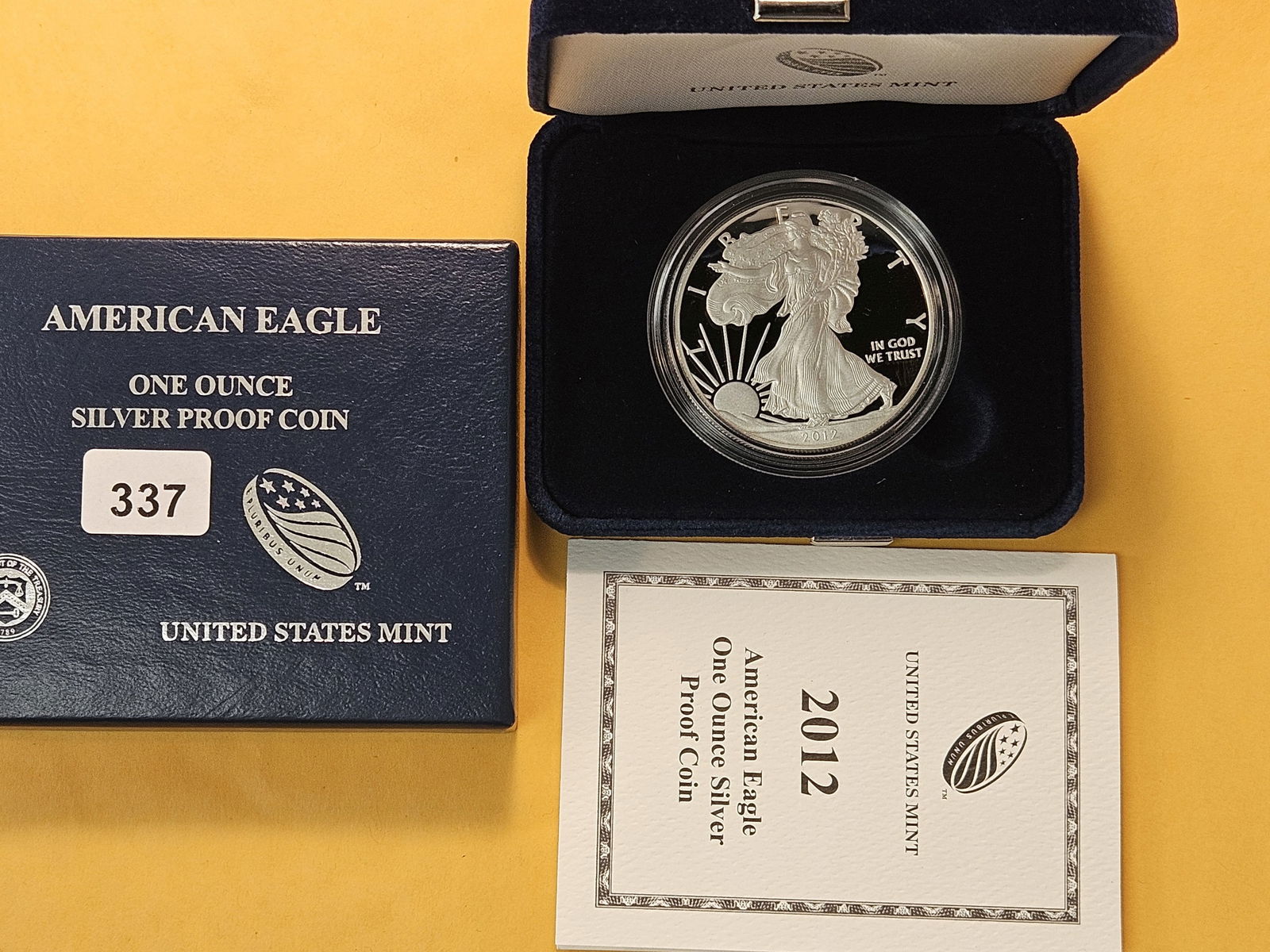 GEM Proof United States Mint 2012-W American Silver Eagle - 2