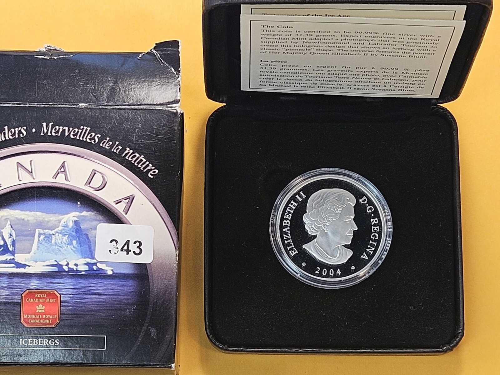 Royal Canadian Mint 2004 Proof Commemorative Silver $20 Dollars - 2
