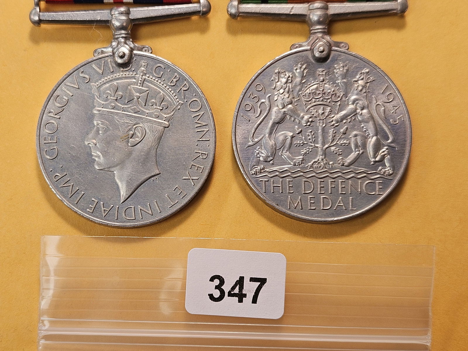Two 1945 Clad Great Britain Military Medals from WW2 - 2