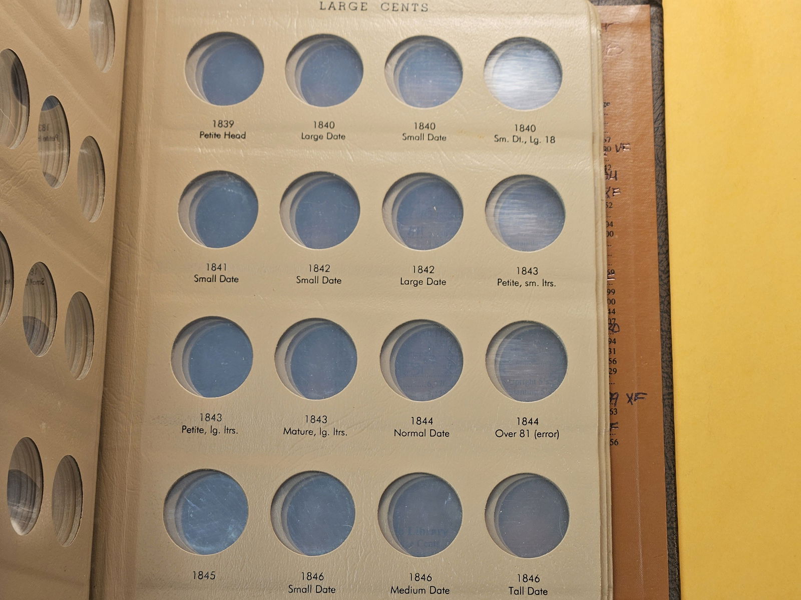 Lightly Used, Empty Large Cent Album - 3