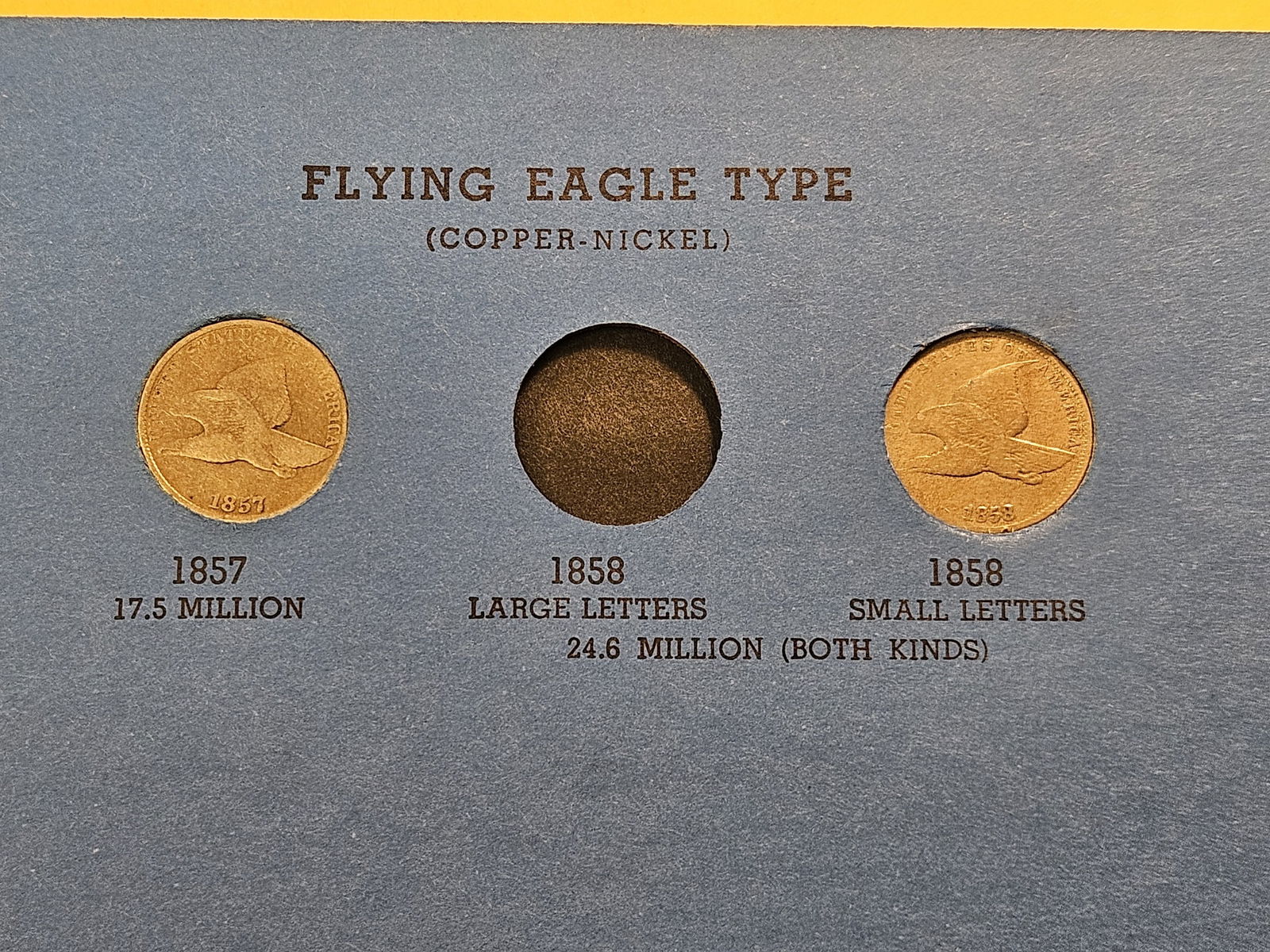 Partially Filled Indian Head Cent with Flying Eagle Cent Whitman Coin Album - 3