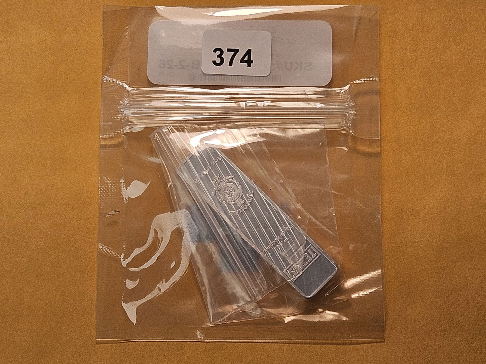 One Troy Ounce .999 Fine Silver Art Bar: Tetris I- Tetrimino Block 