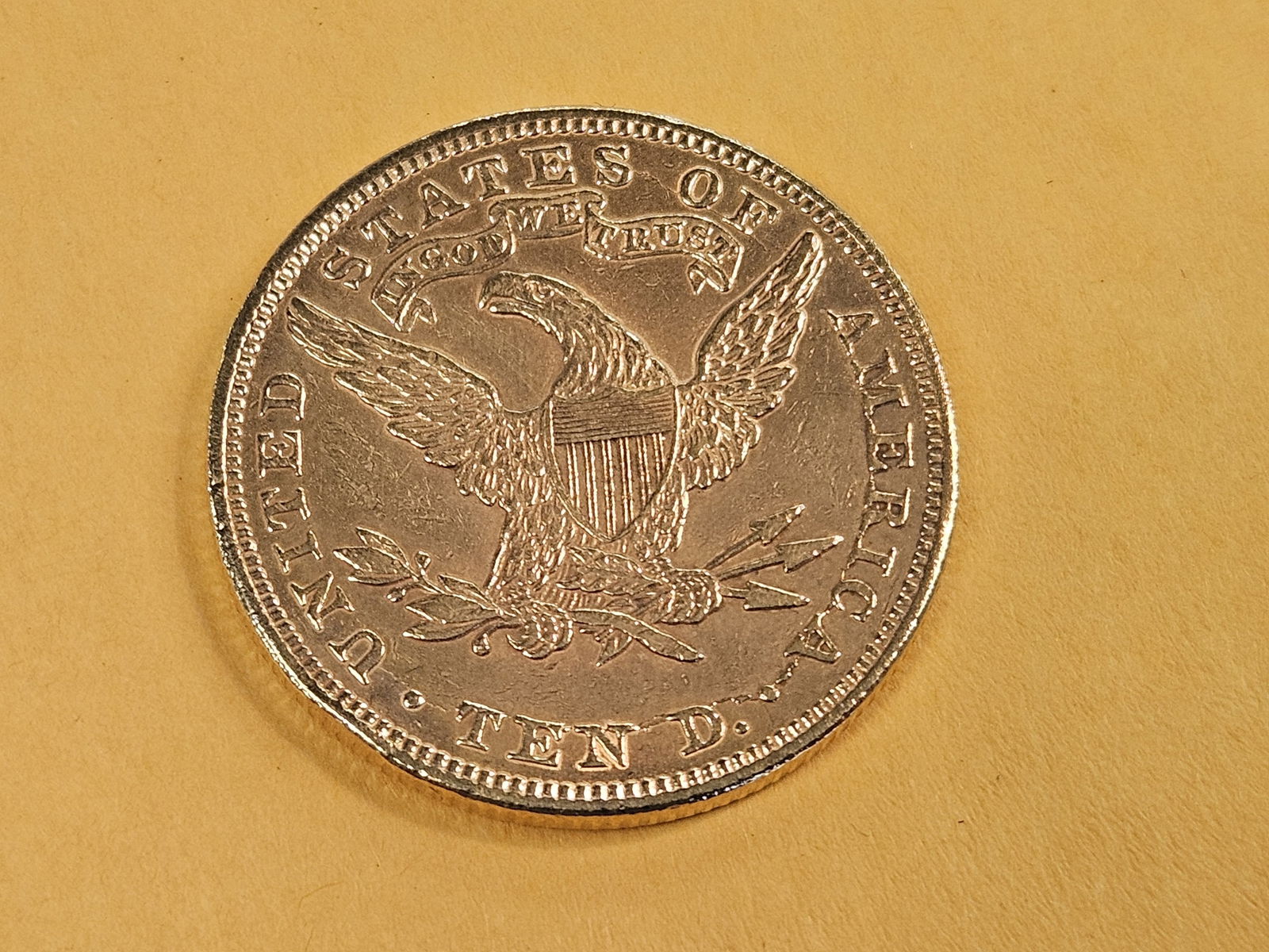 GOLD! 1893 Liberty Head Gold Ten Dollars in Brilliant Uncirculated - details - 4