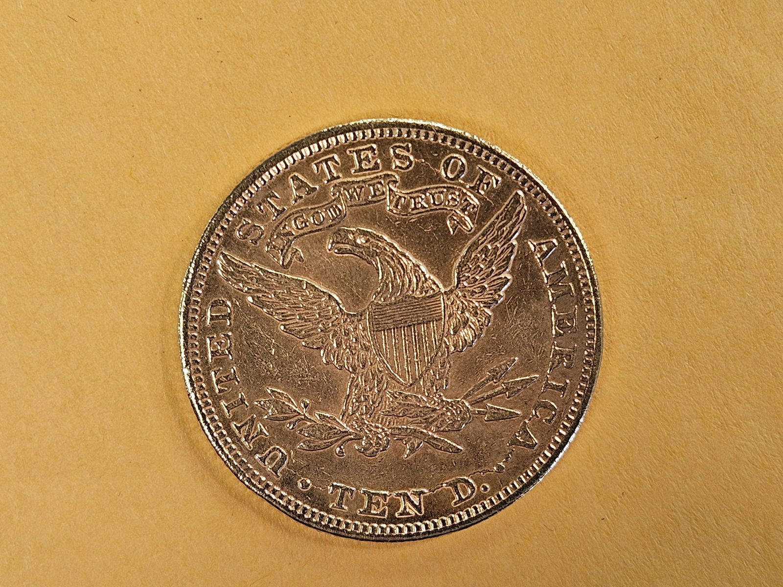 GOLD! 1893 Liberty Head Gold Ten Dollars in Brilliant Uncirculated - details - 6