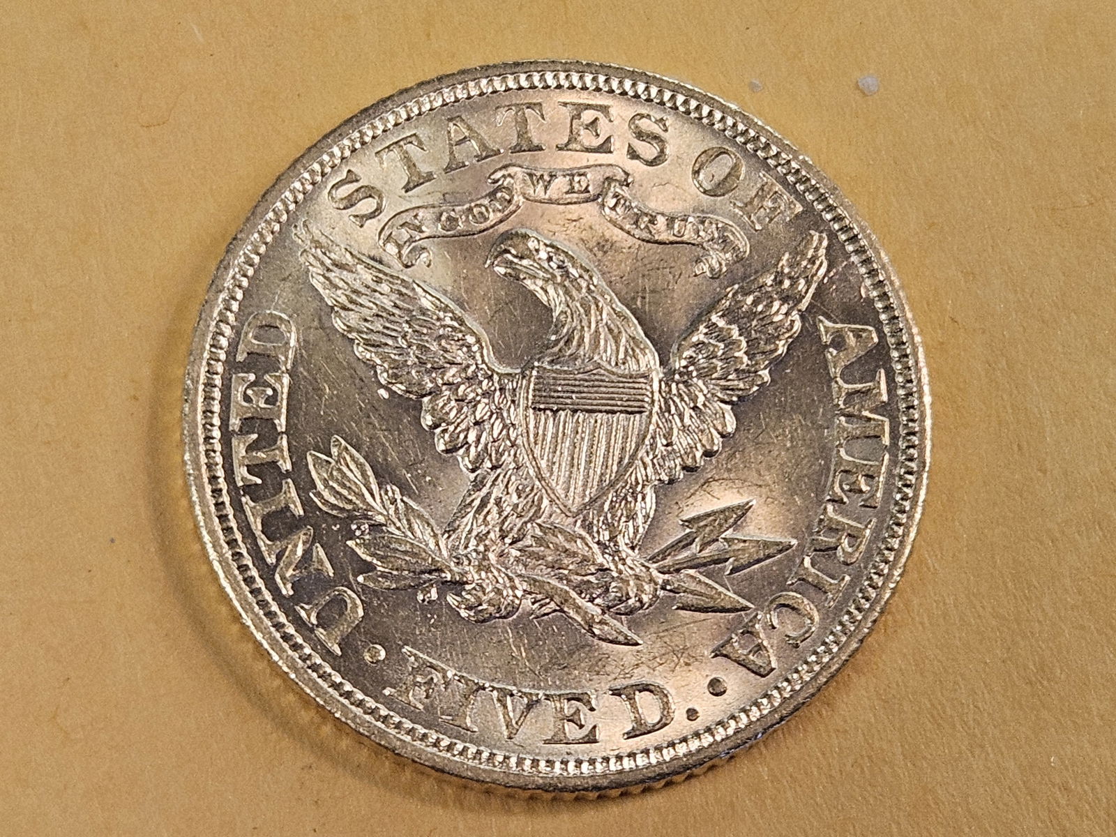 GOLD! Choice Brilliant Uncirculated GOLD 1904 Liberty Head Five Dollars - 4